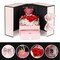 Rose Gifts for Women Birthday Christmas - Preserved Real Roses Forever Red Flowers with I Love You in 100 Languages Necklace and Cute Moss Bear for Girlfriend Wife Mom Grandma